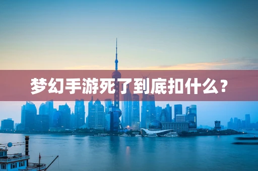 梦幻手游死了到底扣什么？