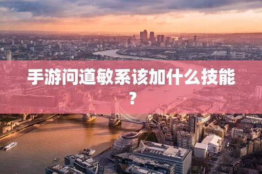 手游问道敏系该加什么技能？