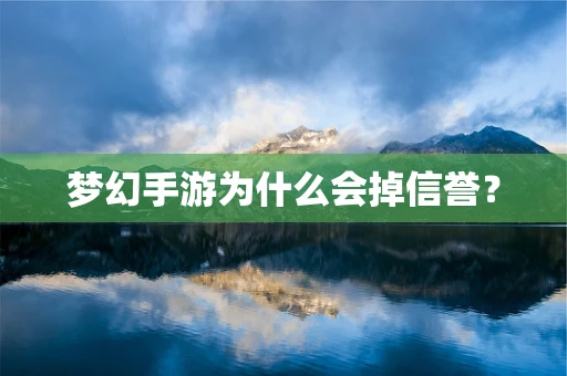 梦幻手游为什么会掉信誉？