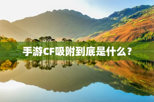 手游CF吸附到底是什么？