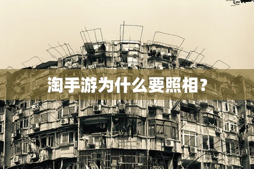 淘手游为什么要照相？