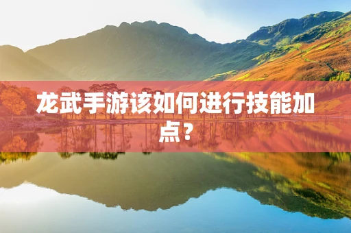 龙武手游该如何进行技能加点？