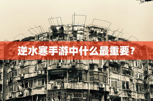 逆水寒手游中什么最重要？