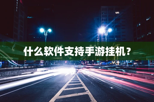 什么软件支持手游挂机？