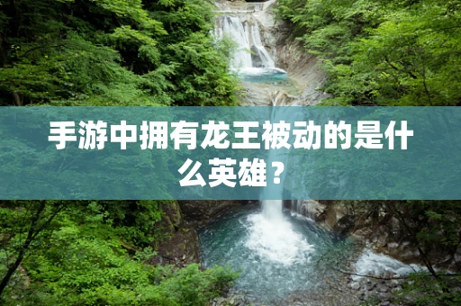 手游中拥有龙王被动的是什么英雄？