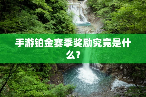 手游铂金赛季奖励究竟是什么？