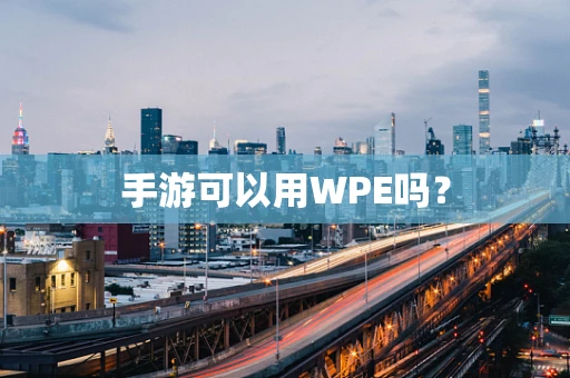 手游可以用WPE吗？