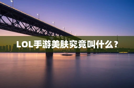 LOL手游美肤究竟叫什么？