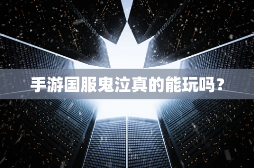 手游国服鬼泣真的能玩吗？