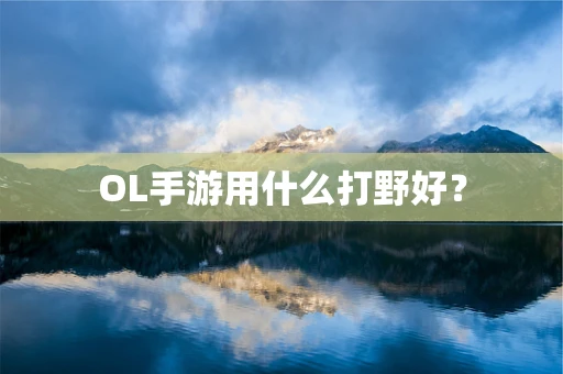 OL手游用什么打野好？