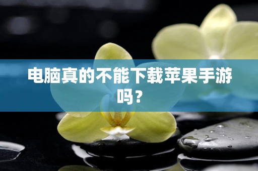 电脑真的不能下载苹果手游吗？