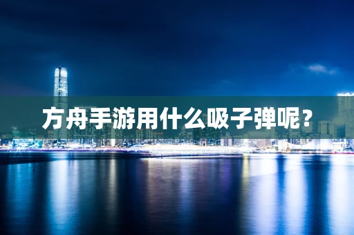 方舟手游用什么吸子弹呢？