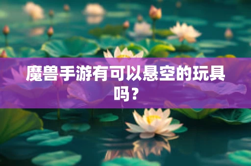 魔兽手游有可以悬空的玩具吗？