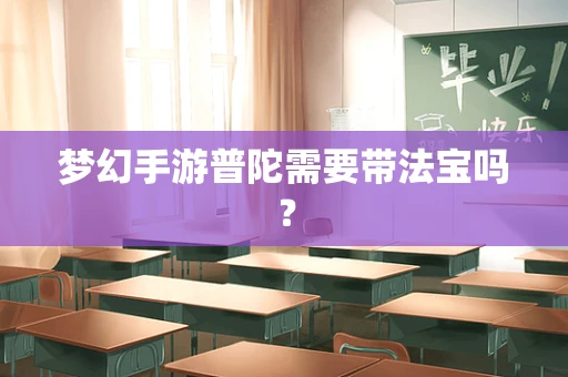 梦幻手游普陀需要带法宝吗？