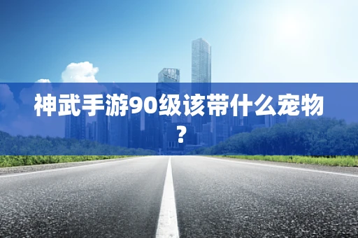 神武手游90级该带什么宠物？