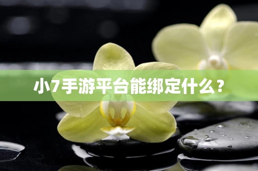 小7手游平台能绑定什么？