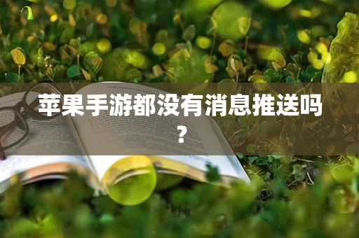 苹果手游都没有消息推送吗？