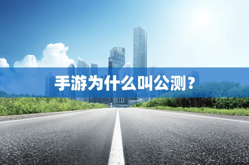 手游为什么叫公测？