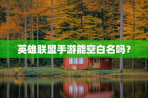 英雄联盟手游能空白名吗？