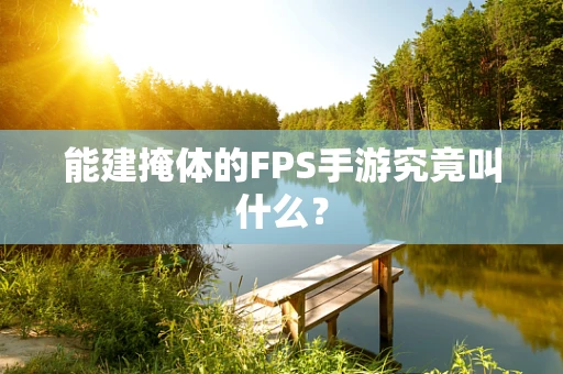 能建掩体的FPS手游究竟叫什么？