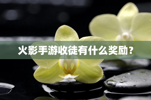 火影手游收徒有什么奖励？