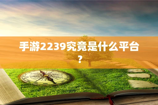 手游2239究竟是什么平台？