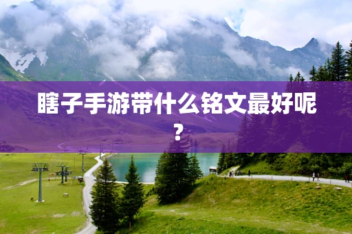 瞎子手游带什么铭文最好呢？