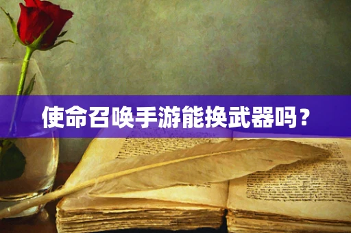 使命召唤手游能换武器吗？