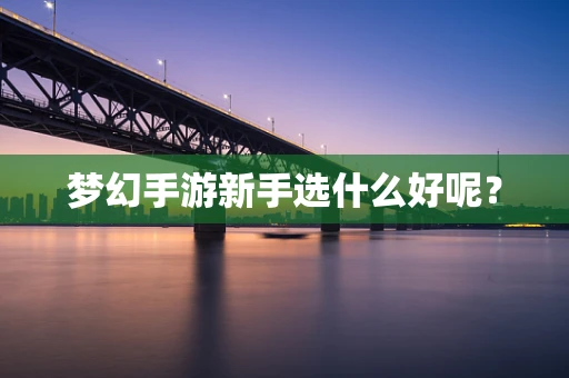 梦幻手游新手选什么好呢？