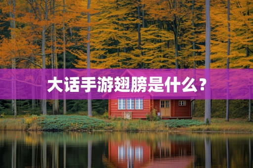 大话手游翅膀是什么？