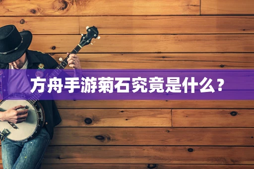 方舟手游菊石究竟是什么？