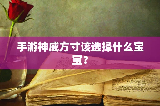 手游神威方寸该选择什么宝宝？