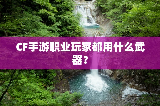 CF手游职业玩家都用什么武器？