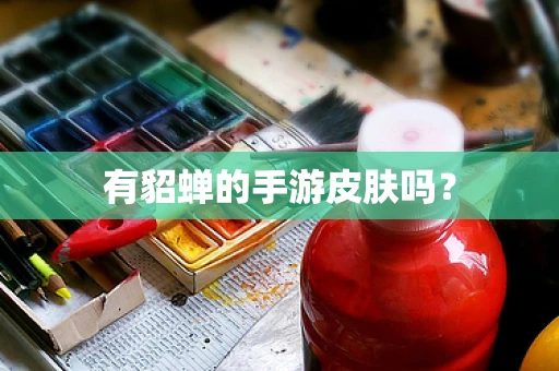 有貂蝉的手游皮肤吗？