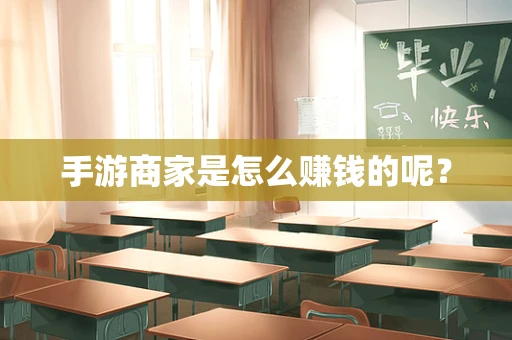 手游商家是怎么赚钱的呢？