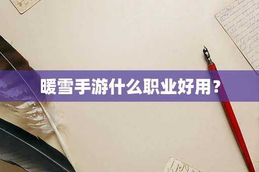 暖雪手游什么职业好用？