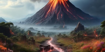 问道手游火山怎么开启？